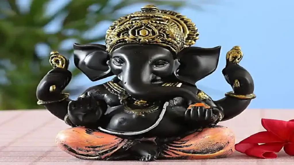 Black Ganesha Idol In Dream